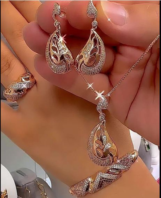 Awesome Korean Style Necklace Earrings Bracelet1