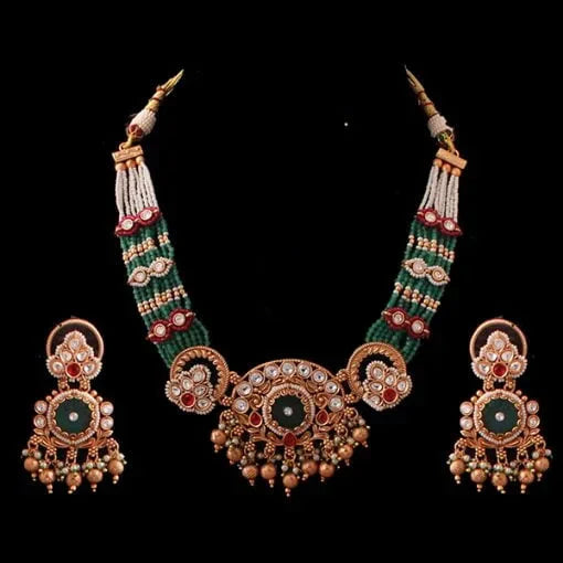 Litisha Multi Colour Antique Necklace Set