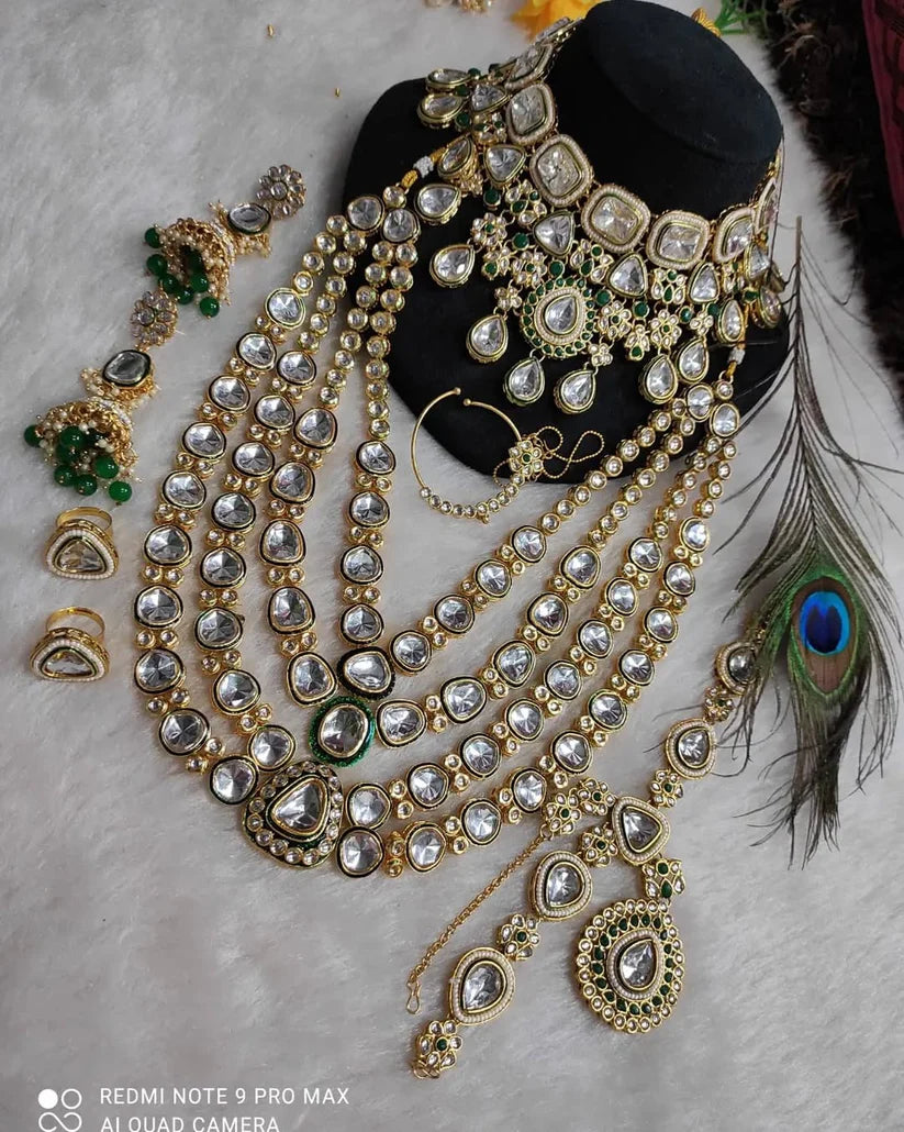 Fashion Dhamaka Present Kundan Wedding Set