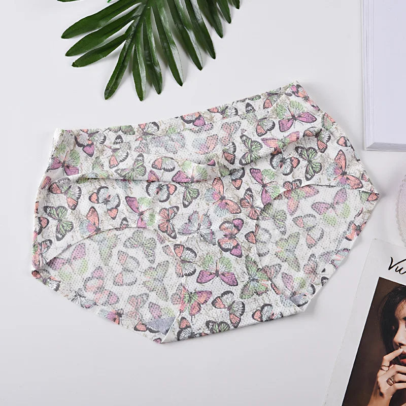 Intimate thread Seamless Breathable Printed Panties